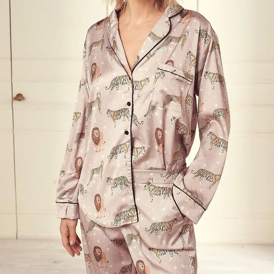 Pijama Etiopia Tigres Beige Camisa/Pantalón 1