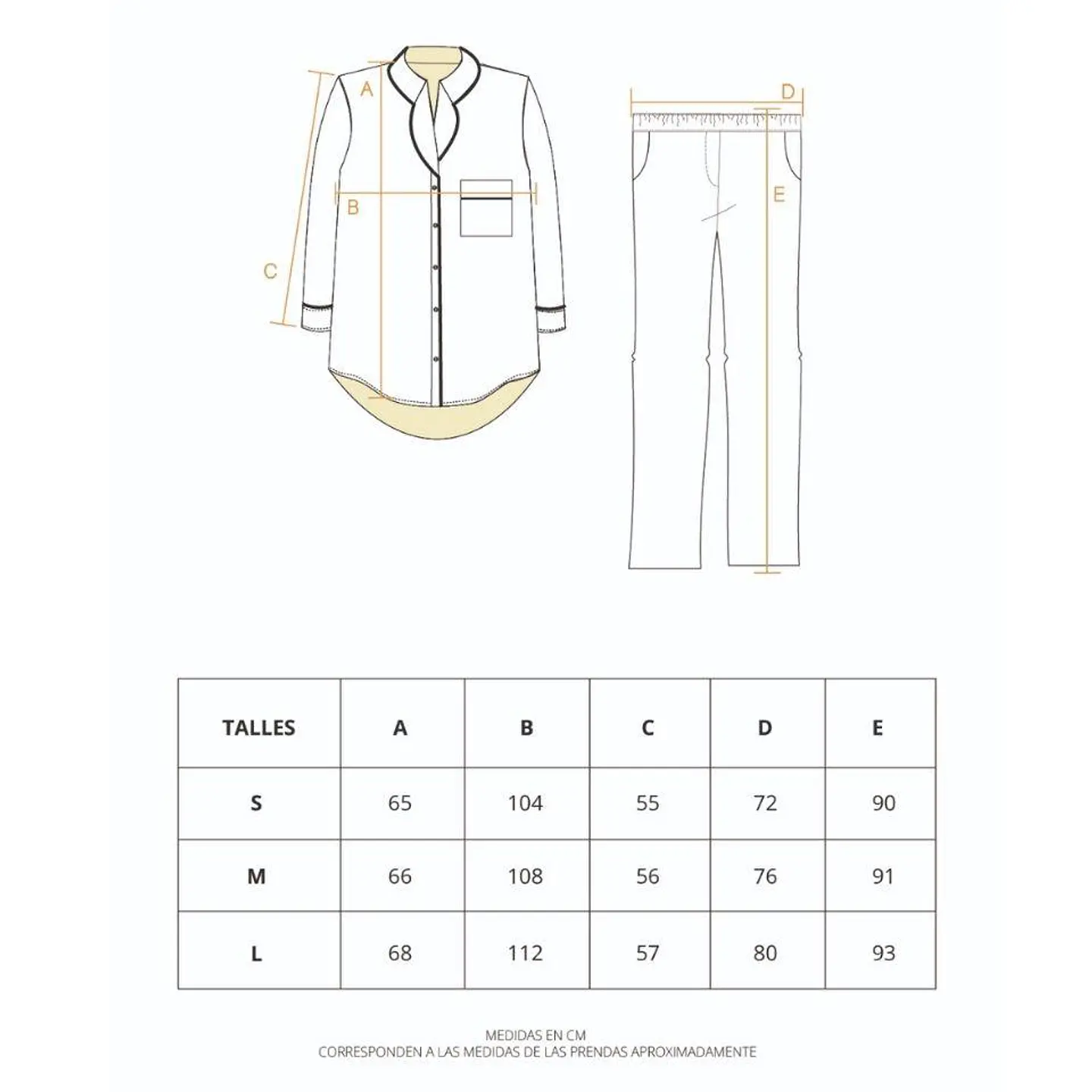 Pijama Etiopia Tigres Beige Camisa/Pantalón 6
