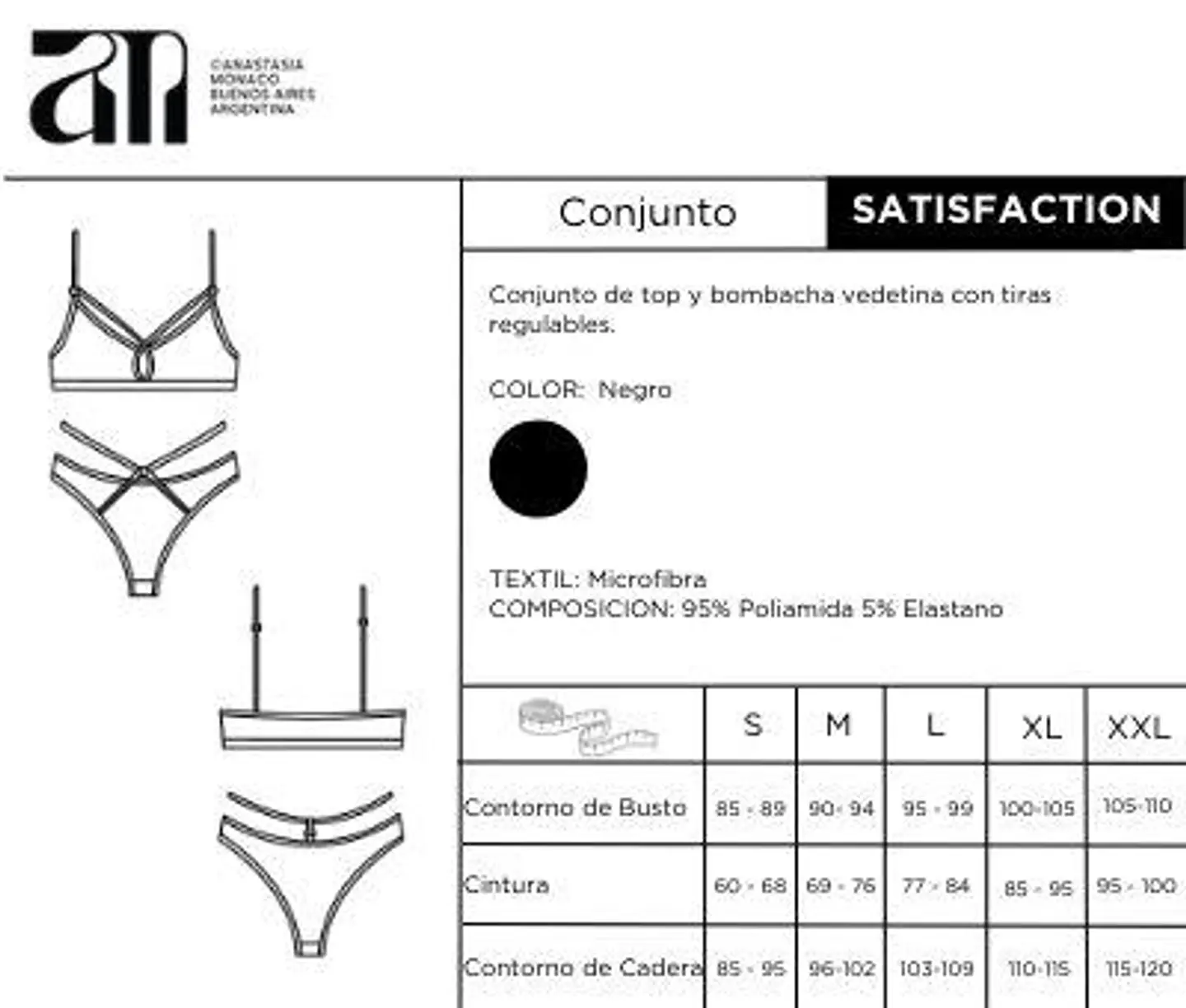 Calzón Night & Sexy Satisfaction Negro 9