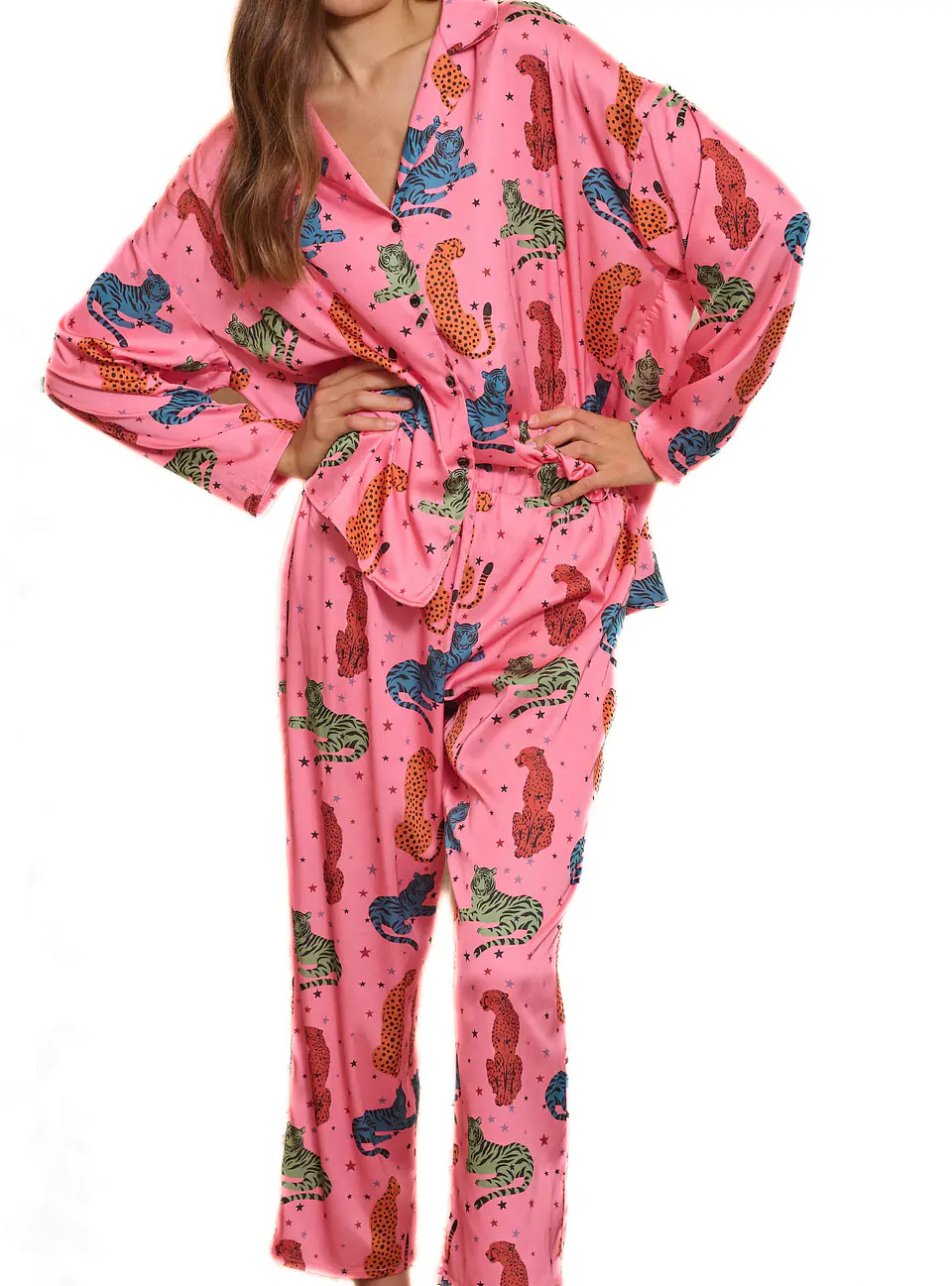 Pijama Olive Punalu Fucsia Camisa/Pantalón 1