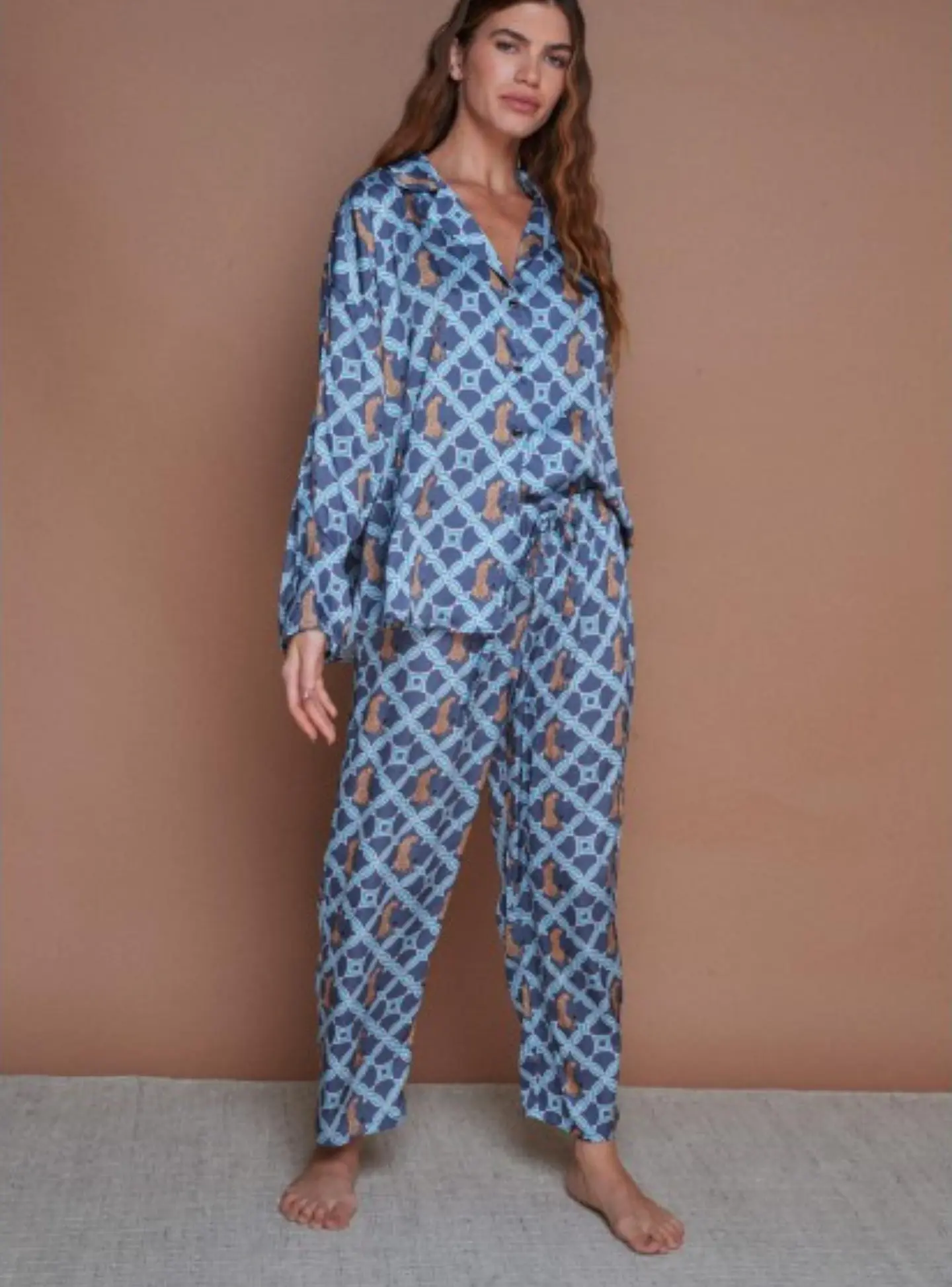 Pijama Olive Saona Azul Camisa/Pantalón 3