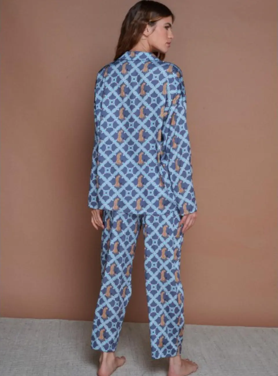 Pijama Olive Saona Azul Camisa/Pantalón 4