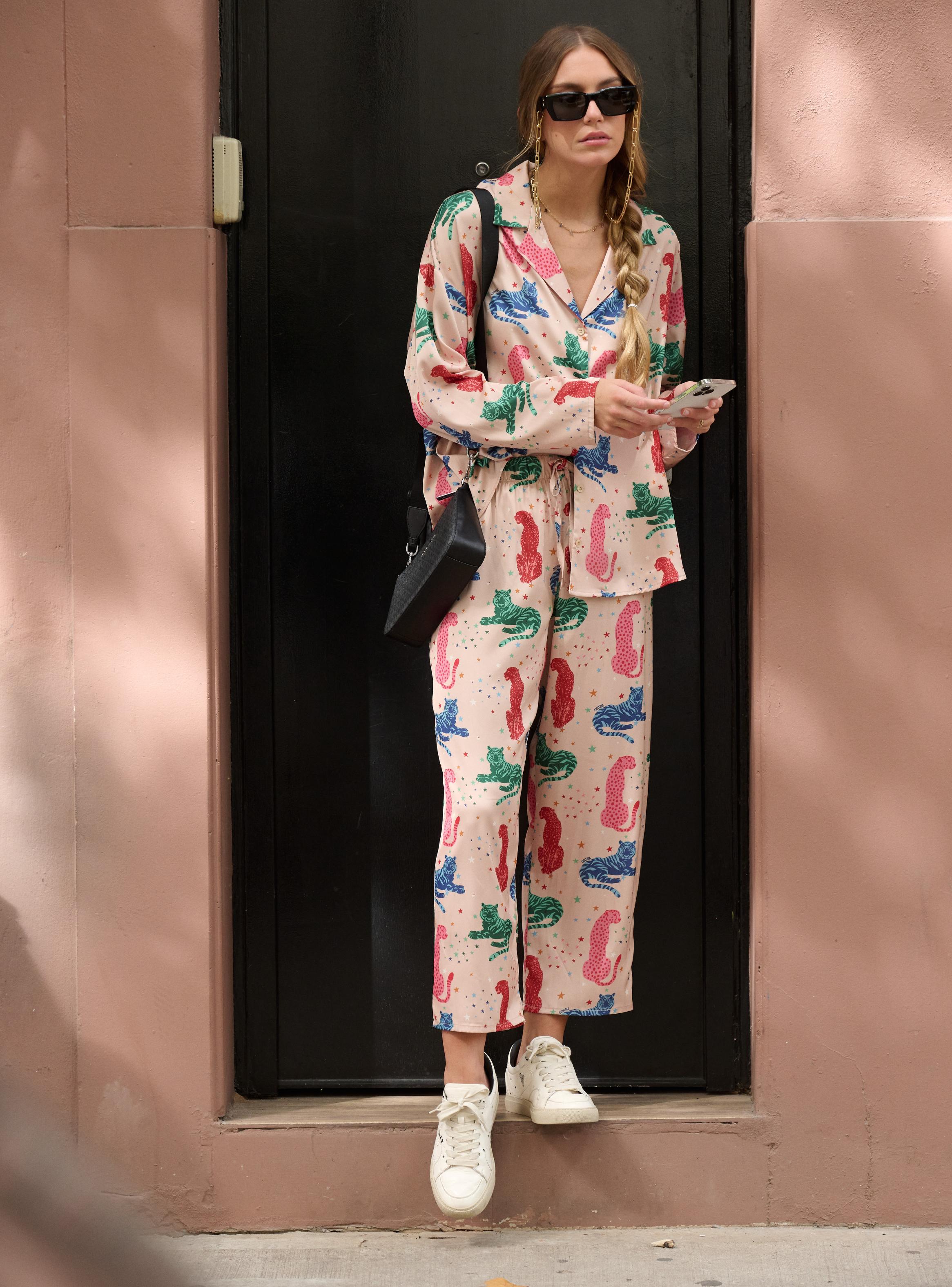 Pijama Olive Punalu Beige Camisa/Pantalón