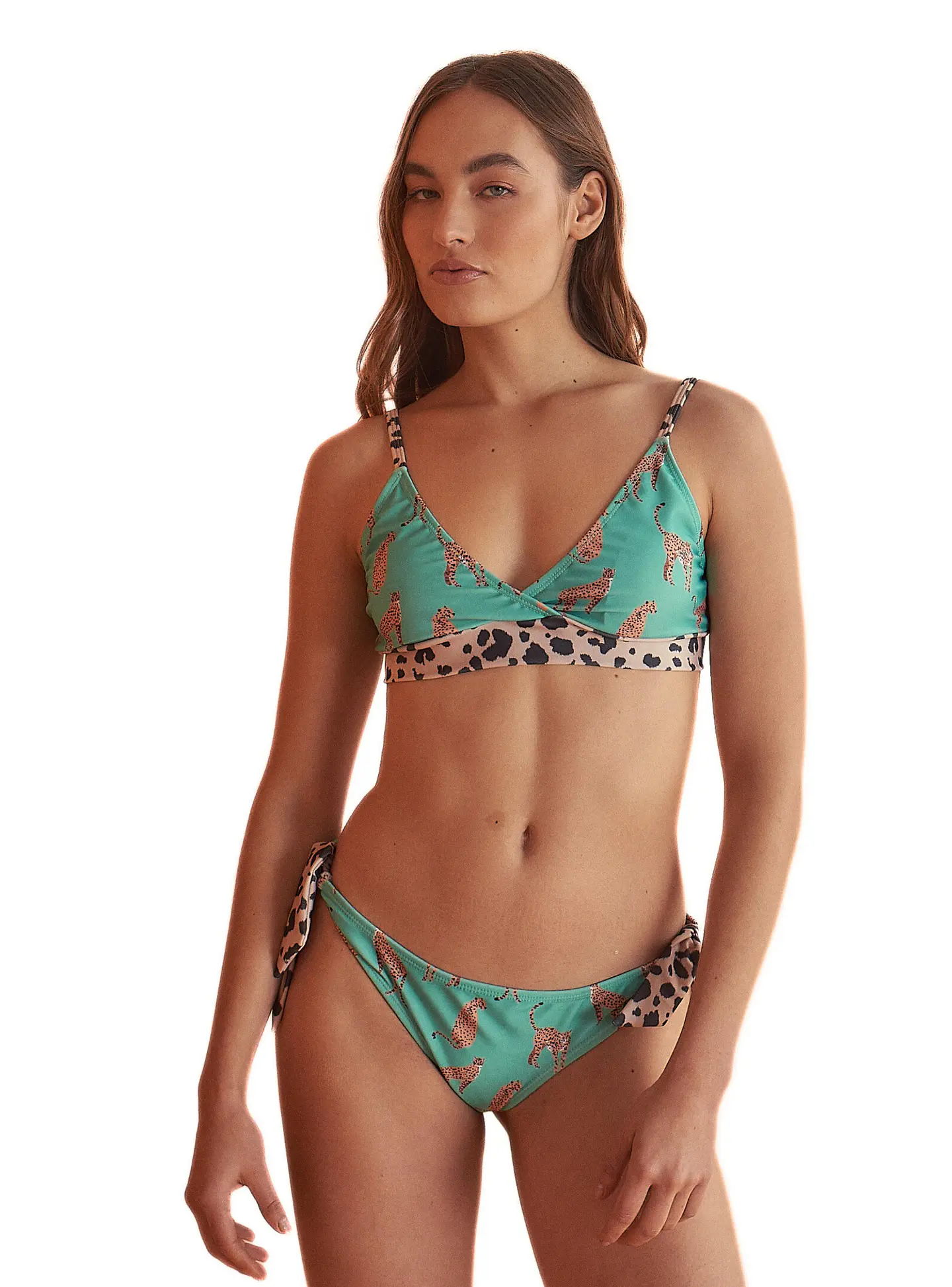 Bikini Similan Chita Fluor Verde Tanga 1