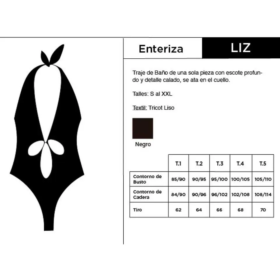 Enteriza Liz Negra 13