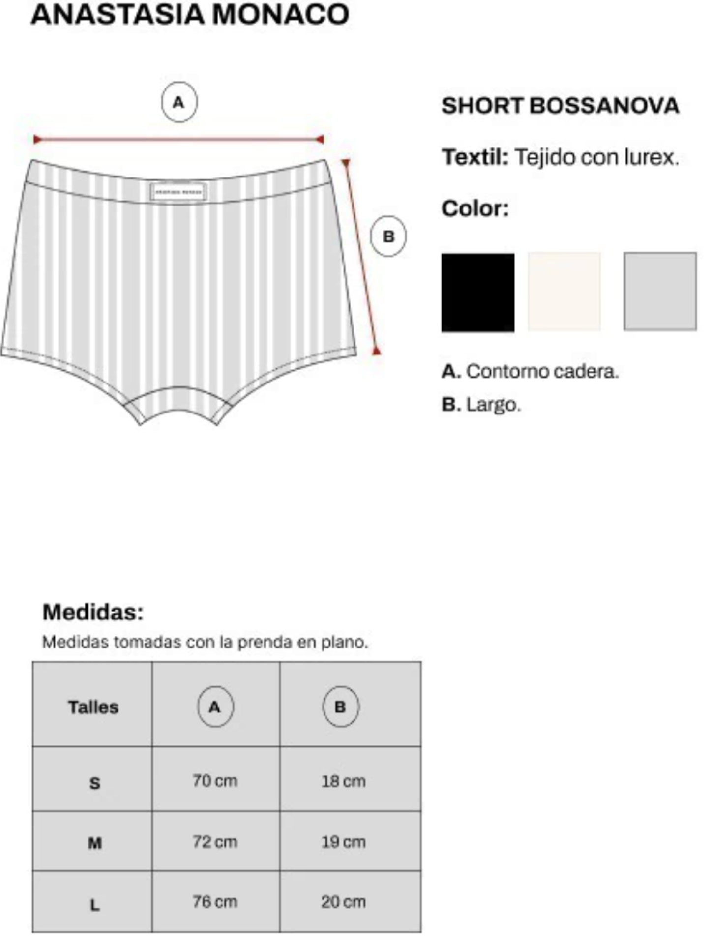 Short Bossanova Gris 3