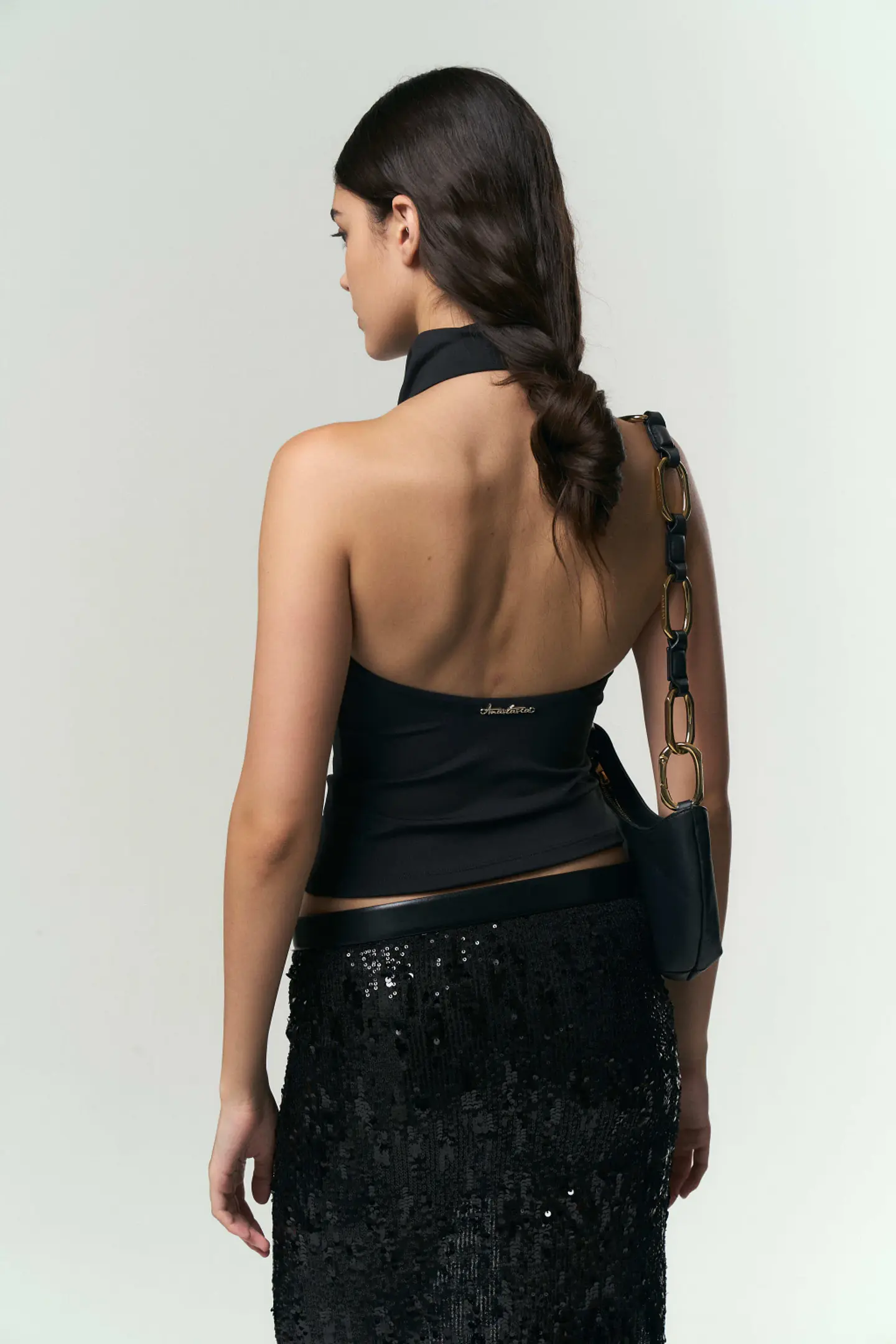 Top Drapé Negro 3