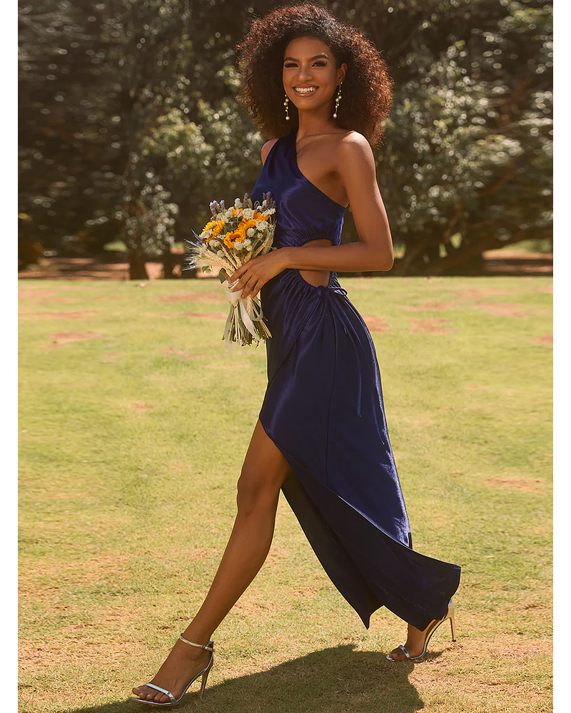 Vestido de Fiesta para Gala Noche Graduación Azul