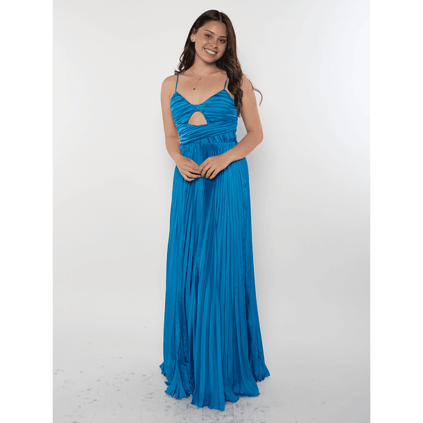 Vestido de Fiesta para Gala Noche de Graduación Azul 4