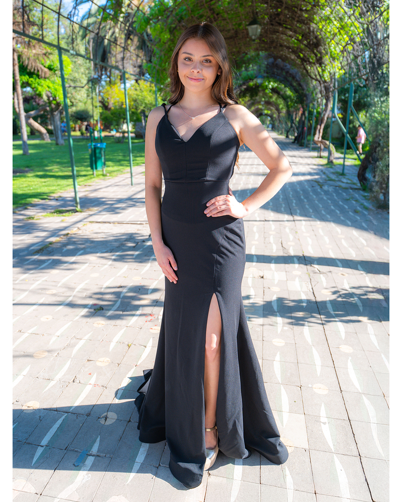 Vestido Gala Modelo Karen Negro