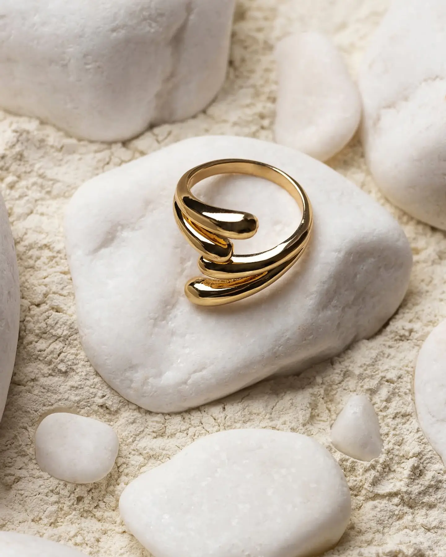 Anillo Ola Dorada 1
