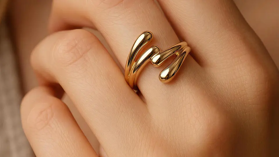 ANILLO GOTAS DE OLAS 2