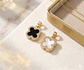 CADENA CON COLGANTE CRUZ BLANCA NACAR - 40 CM DORADO - Miniatura 2