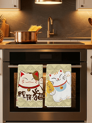 Pack de Paños de Cocina Umimori — Edición Neko