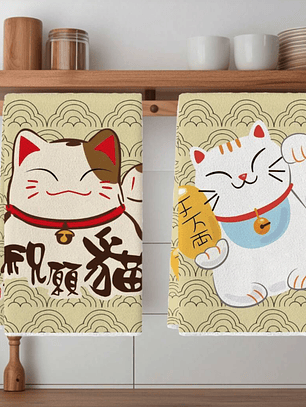 Pack de Paños de Cocina Umimori — Edición Neko