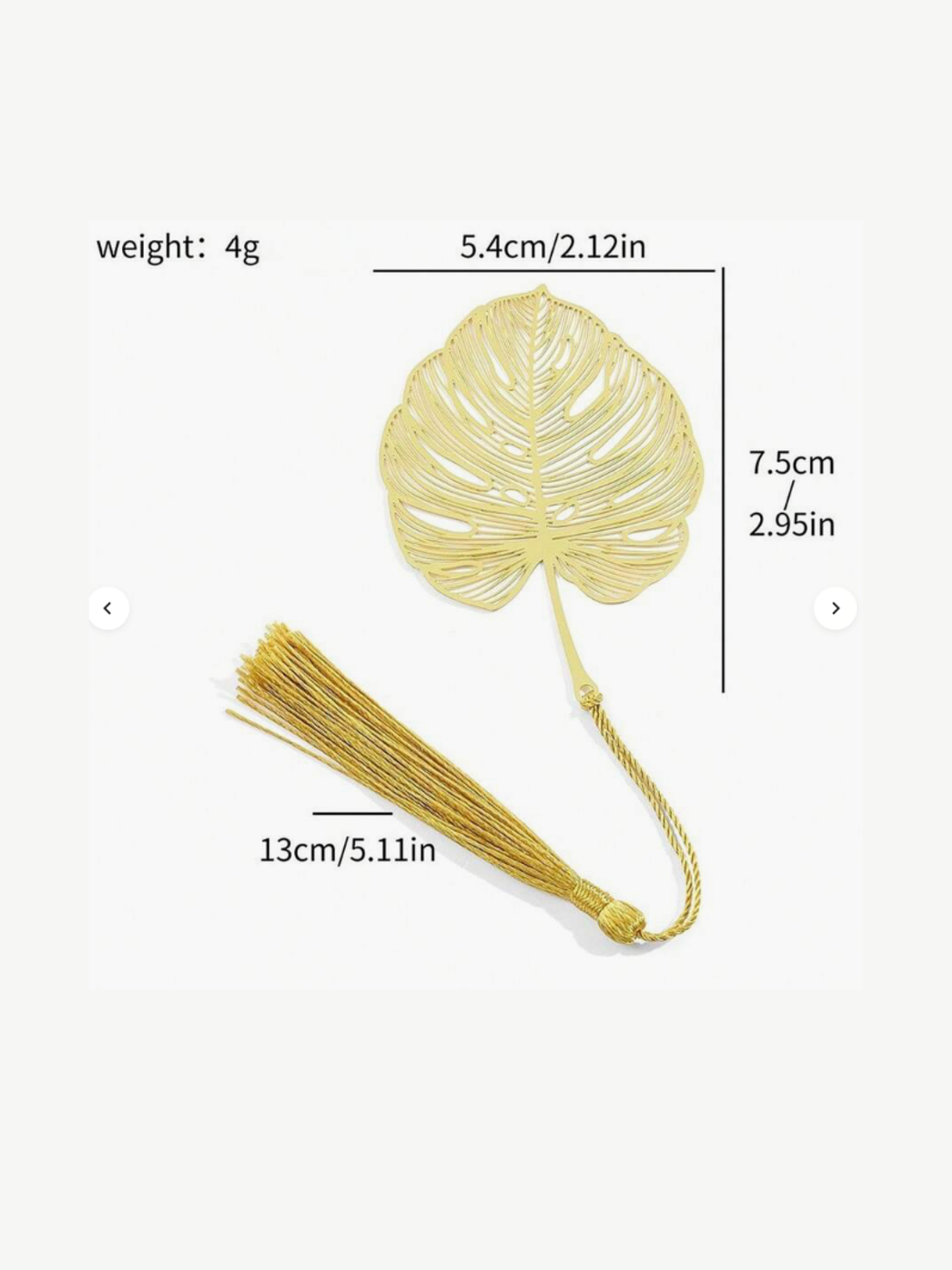 Marcadores de Libro Metálicos Umimori — Colección Naturaleza Dorada 5