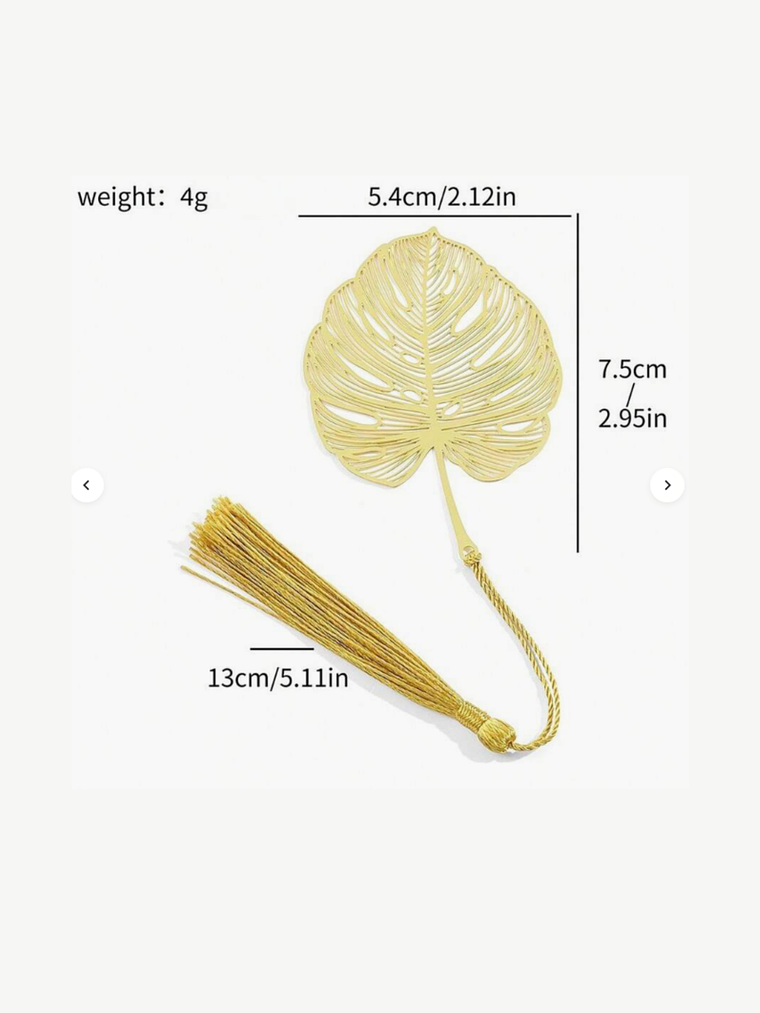 Marcadores de Libro Metálicos Umimori — Colección Naturaleza Dorada 5