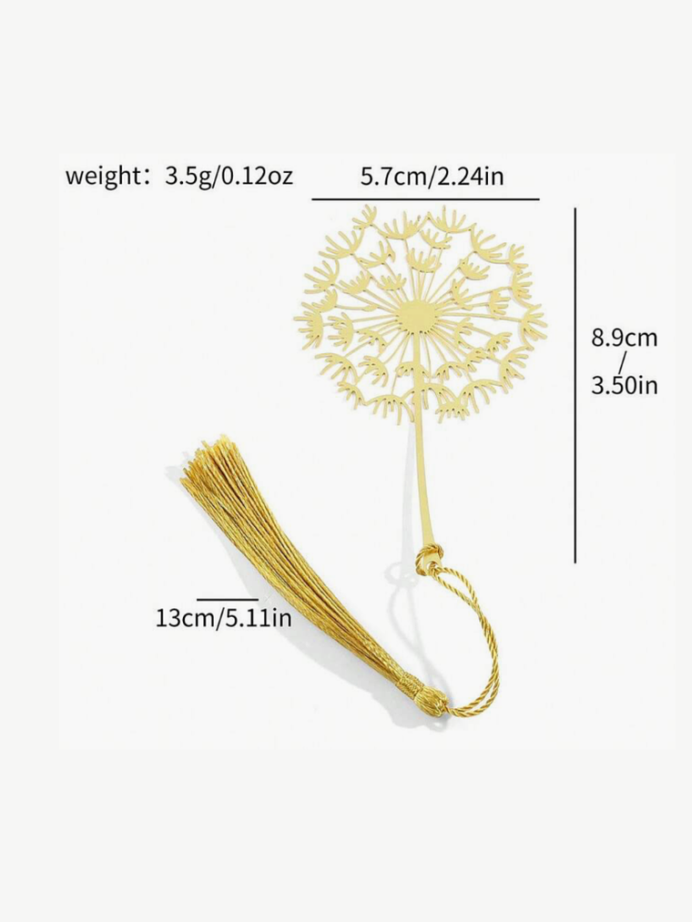 Marcadores de Libro Metálicos Umimori — Colección Naturaleza Dorada 6