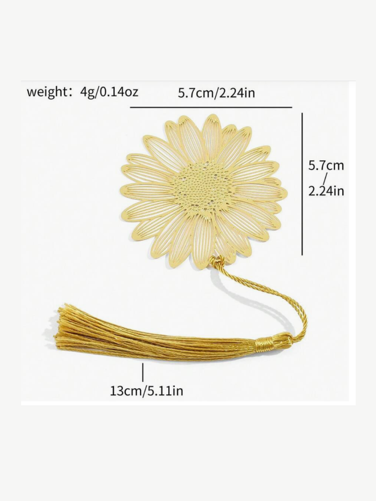 Marcadores de Libro Metálicos Umimori — Colección Naturaleza Dorada 7