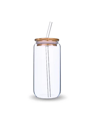 Vaso de vidrio y bambú 500 ml- Nagomi