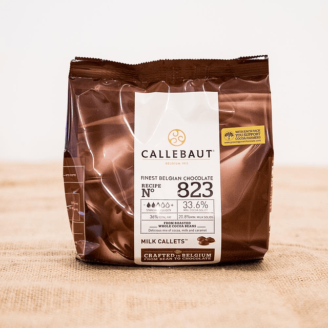 Chocolate Callebaut Con Leche 34% 400 grs.