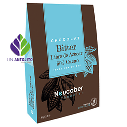 Chocolate Neucober Bitter 60 % Sin Azucar