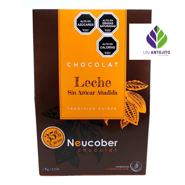 Chocolate Neucober Con Leche 35% Sin Azucar