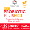 Wellplus Probiotico 20 Billones Libre De Gluten Y Lactosa