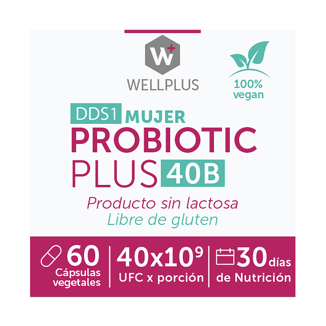Wellplus Probiotic Plus Mujer 40B