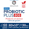 Wellplus Probiotico Plus 80 B Libre De Gluten Y Lactosa