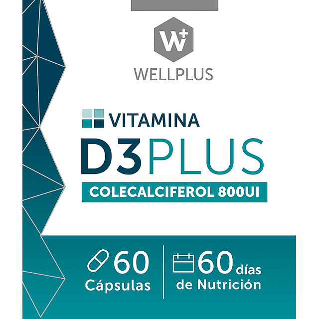 Vitamina D3 Plus Colecalciferol Wellplus