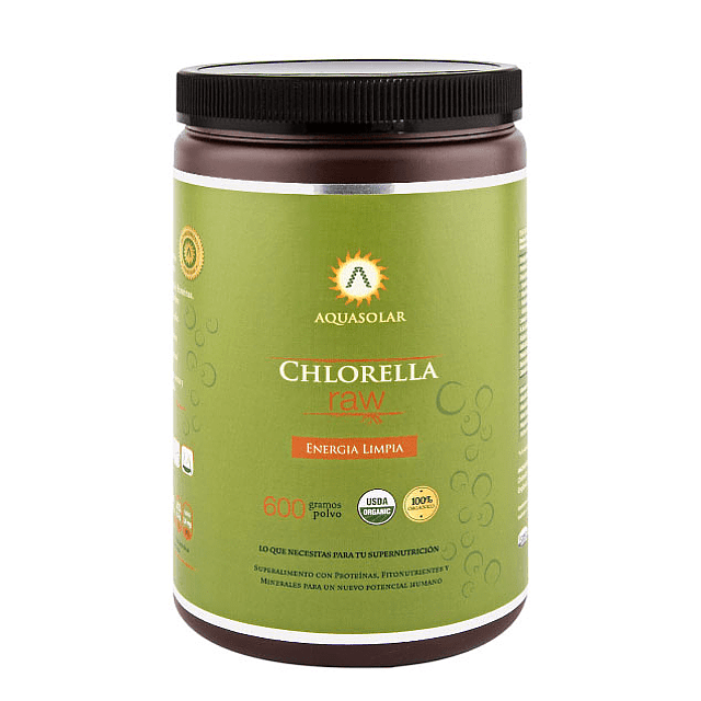 Chlorella Raw 600 G Polvo 100% Organico