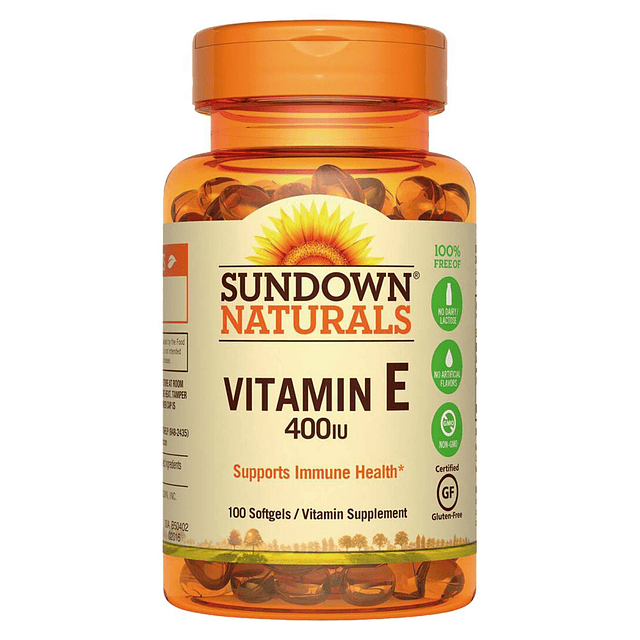 Vitamina E 400 Dl Alpha 100 Caps Sundown Naturals