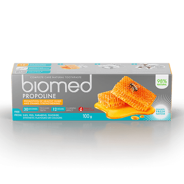 Biomed Pasta Propoline Esmalte Sin Fluor Calmante Vegan 100g