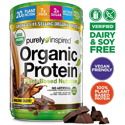 Organic Protein Chocolate Purely Inspired 680g Base Plantas