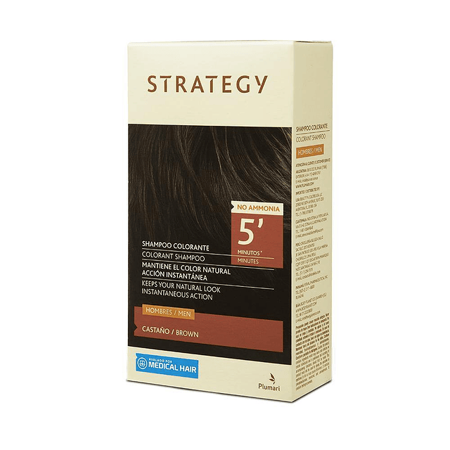 Strategy Shampoo Colorante Castaño Efecto Inmediato