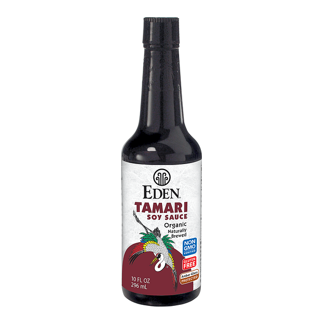 Salsa Soya Organica Tamari Fermentada Eden Sin Gluten 296cc