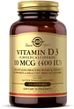 Vitamina D3 Colecalciferol 400iu Solgar Huesos Dientes Sanos 100 cap - Miniatura 1