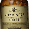 Vitamina D3 Colecalciferol 400iu Solgar Huesos Dientes Sanos 250 cap