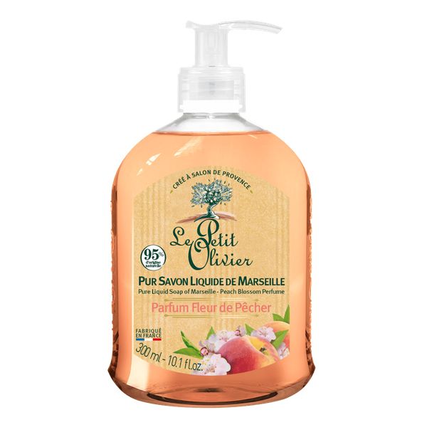 Jabon Liquido Marsella Flor Durazno 300ml Le Petit Olivier 1