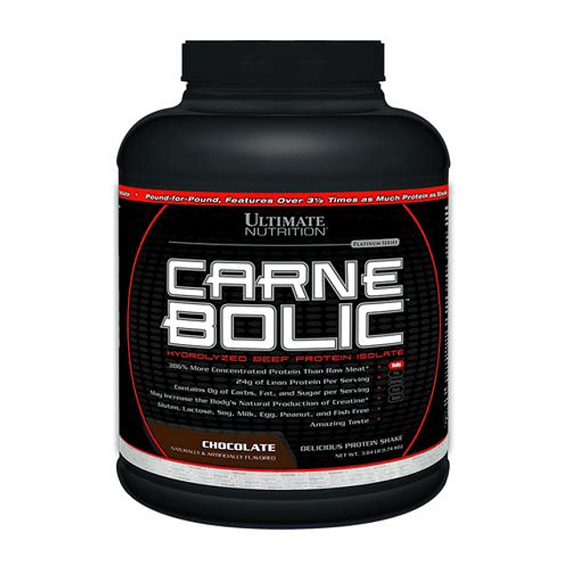 Proteina Carnebolic Sin Lactosa 60 Serv. Desarrollo Muscular