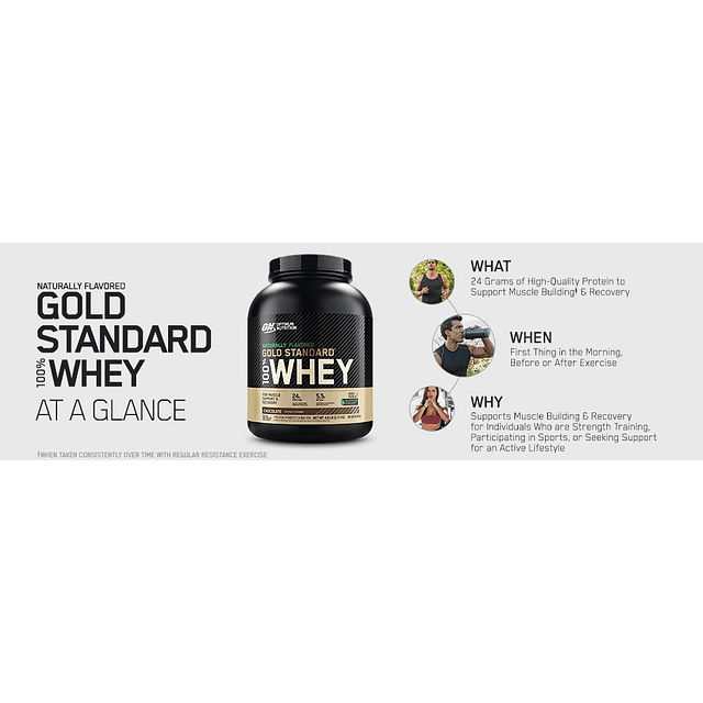 Gold Standard Whey Naturally Flavored ON 861g Stevia Cacao