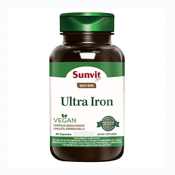 Ultra Iron Suplemento Hierro Vegano 90 Capsulas Sunvite Life