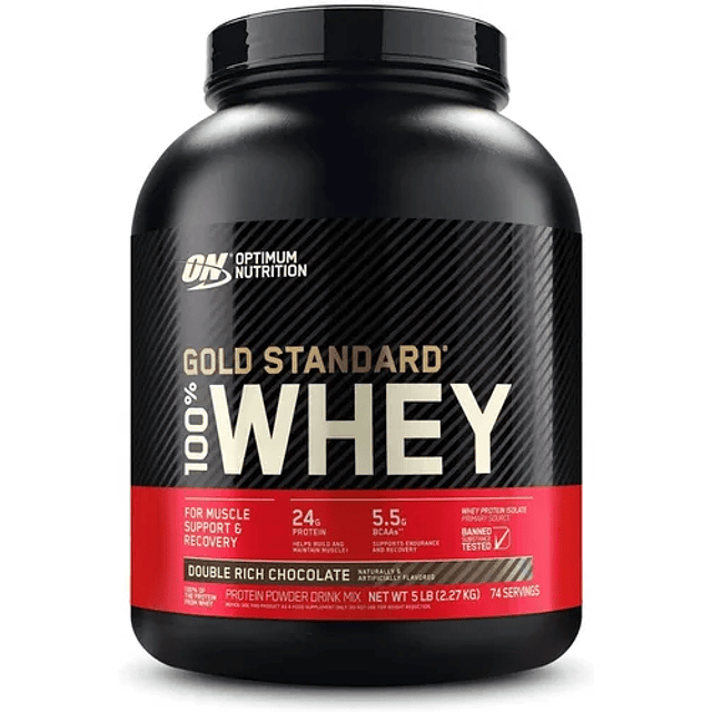 Whey Gold Standard 5lbs Double Rich Chocolat ON 2.27 Kg 73 Serv