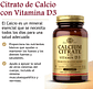 Citrato Calcio Con Vitamina D3 Sin Gluten 60 Tab Solgar Usa - Miniatura 2