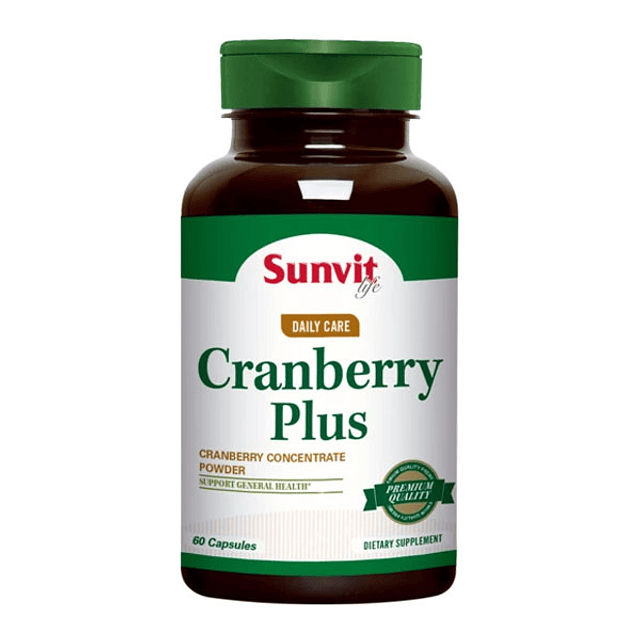 Cranberry Plus 60 Capsulas Previene Inf Urinarias Sunvit