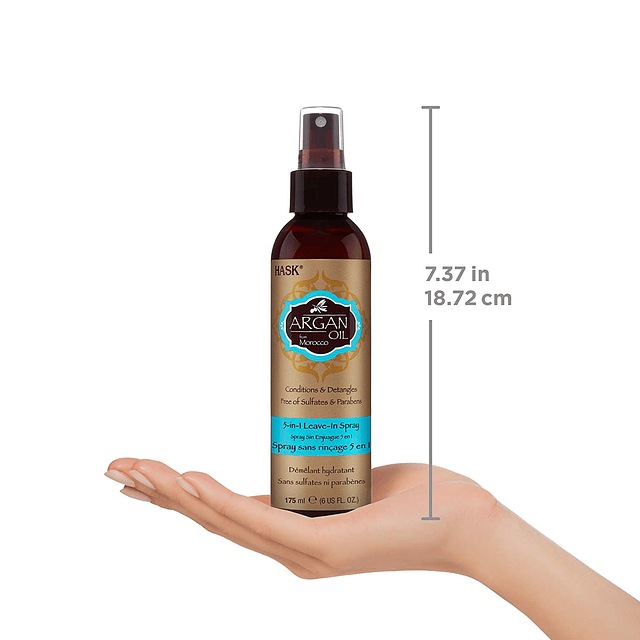 Hask Argan Oil Spray Reparador 5 En 1 175ml Vegano