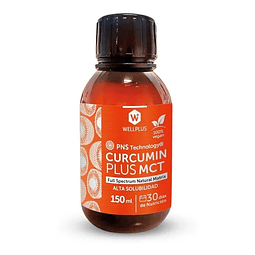 Curcumin Plus Mct 150ml Liposomal Vegana Antiox Wellplus