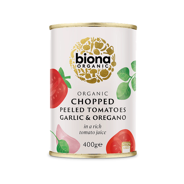 Tomates Pelados Organicos En Jugo De Tomate 400 Ml Biona