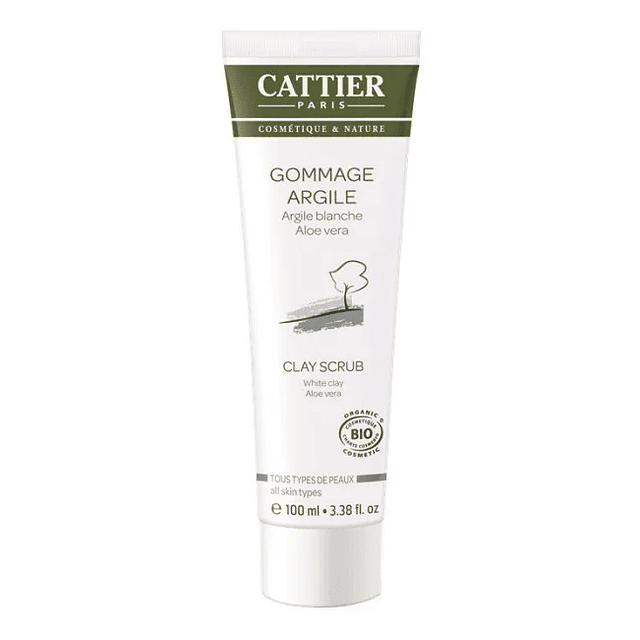 Mascara Exfoliante Arcilla Blanca Cattier Organica 100ml